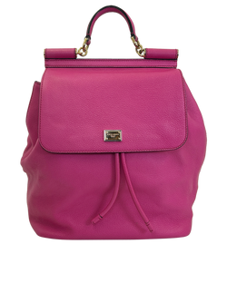 Mochila Sicily,Piel, Rosa, 3*